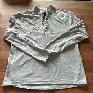 Lululemon light grey quarter zip